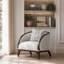 Houston Matching Chair - Pebble/Walnut