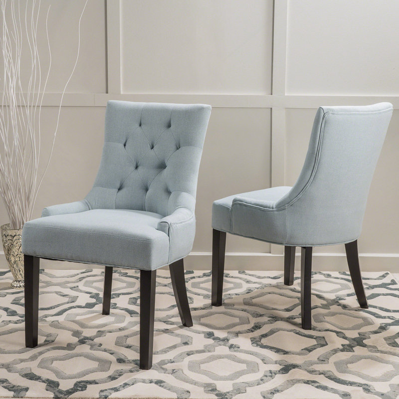 Chaises de salle à manger rembourrées Modern, Marine, 2
