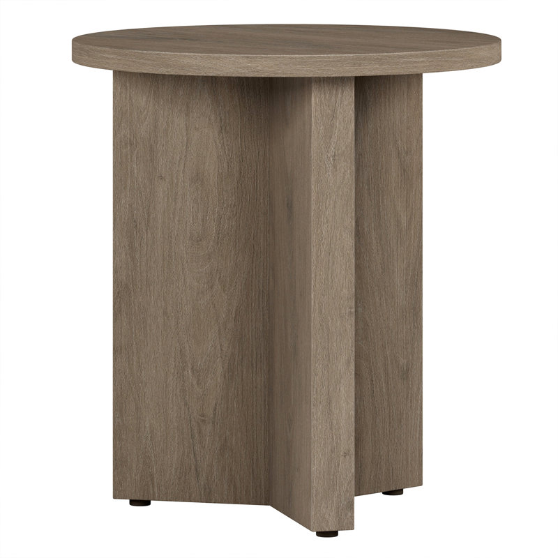 Lauralyn Cross Legs End Table, Brown