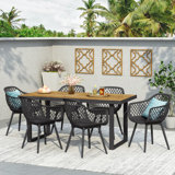 Arth Waltonville Rectangular 6 - Person 70.25'' Long Dining Set
