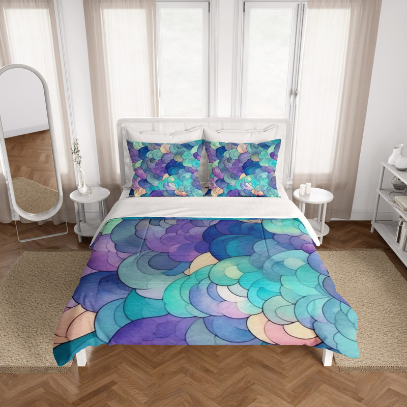 Abstract Duvet Cover, King Duvet Cover + 2 King Shams