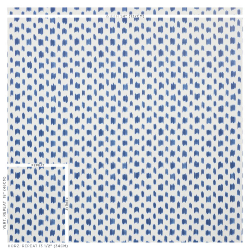 Izmir Ikat Fabric, Blue
