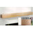 60" Reclaimed Oak Style Fireplace Mantel Shelf, Handcrafted Pine Wood Floating Shelf With Resin End Caps, Wall Mounted Mantel For Rustic Farmhouse Home Decor-501007169