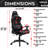 Black Ergonomic High Back Racer Style Pc Gaming Chair