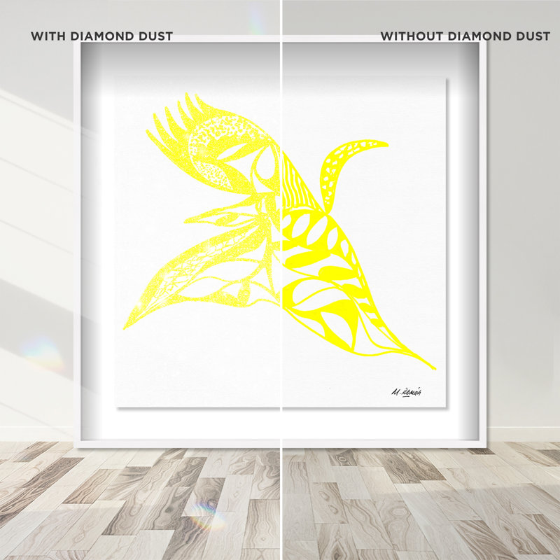 Manuel Roman - Swan Dance Shadowbox Animals Print by Oliver Gal, Black Frame, 12 x 12, 41.5"H x 41.5"W, White Shadowbox