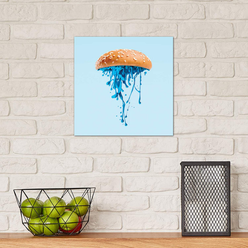 Jelly Burger by Paul Fuentes - Print on Canvas, No Framed, 45.72 cm H x 45.72 cm W x 1.91 cm D