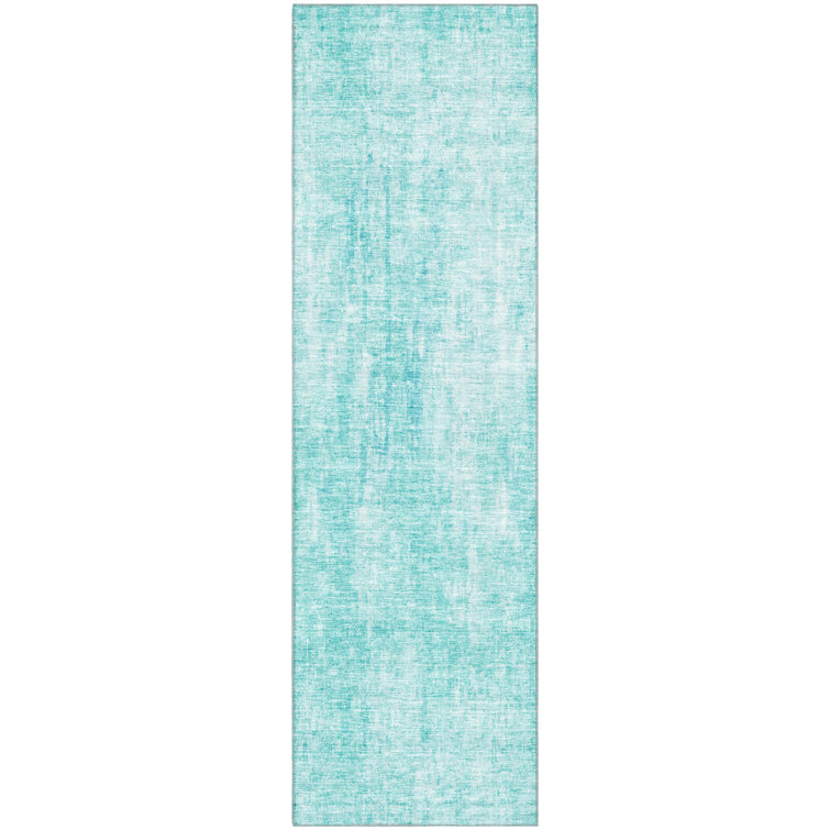 Premium Machine Washable Brittney Teal Rug