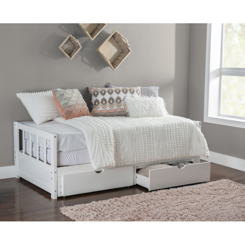 Crespo Storage Bed, White