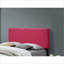 Structure de lit plateforme en tissu PU pleine grandeur avec tête de lit rembourrée - Mobilier de chambre rose robuste