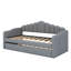 Lit de jour simple rembourré avec lit gigogne et fonction de charge USB intégrée-22867868