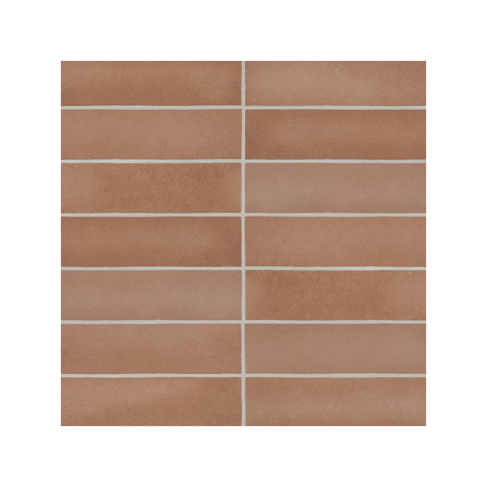 Makoto 2.5" x 10" Ceramic Tile, Umi Terracotta
