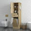 Grande armoire de rangement moderne avec compartiment inclinable, tablettes réglables, capacité de charge de 80 lb, charnières à fermeture en douceur et poignées en alliage d'aluminium pour la cuisine de la salle de lavage