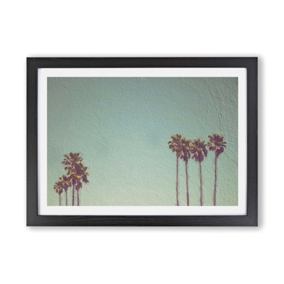 Palm Trees in Santa Cruz California - Framed Print