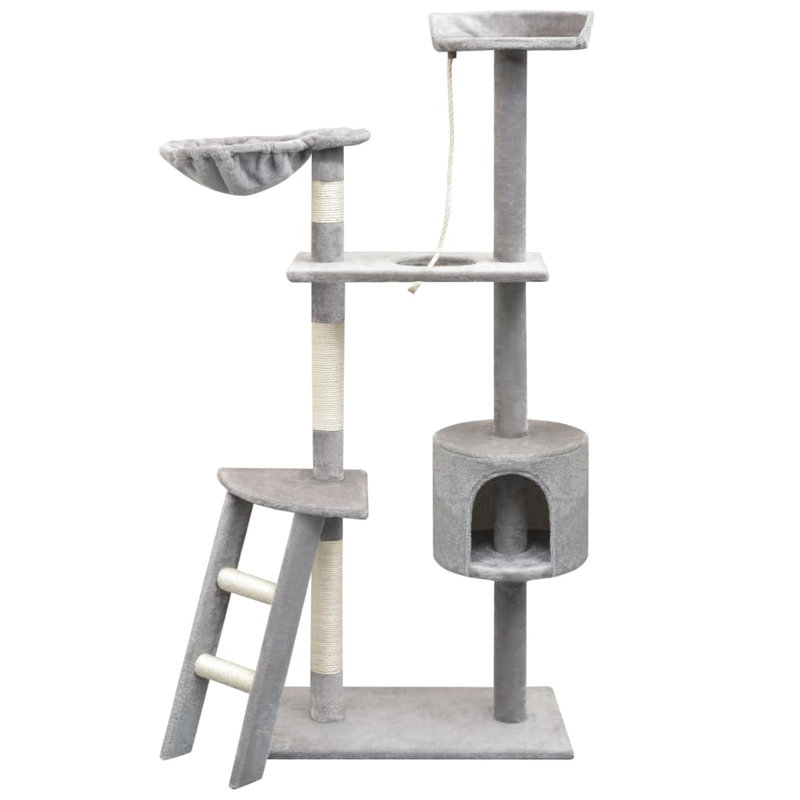 Amerina Cat Tree, 97  cm x 40 cm x 150 cm, Grey