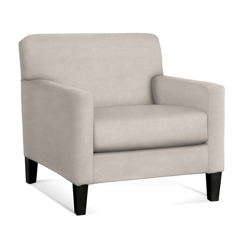 Tampa Upholstered Armchair, Black, Elite Dove Linen