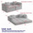 72.4"Chenille Upholstered Sofa-155653244