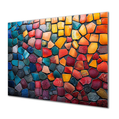 Carreaux de mosaïque colorés, beauté III - décoration murale mosaïque bohème