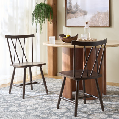 Chaise d'appoint en bois massif Jordyn