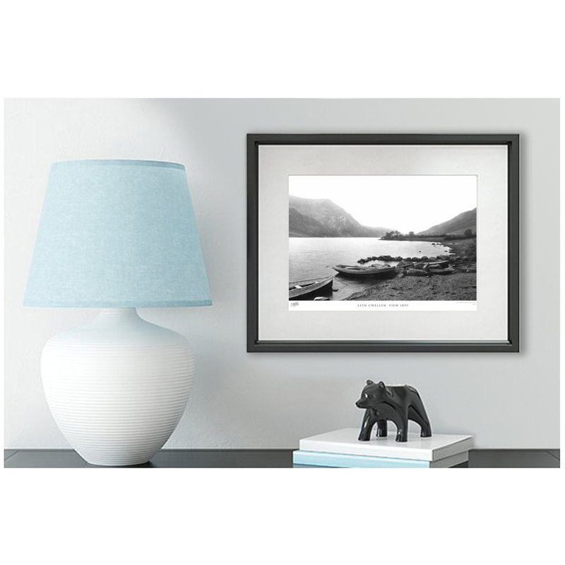 Llyn Cwellyn, View 1895 - Single Picture Frame Print, 40cm H x 50cm W x 2.3cm D
