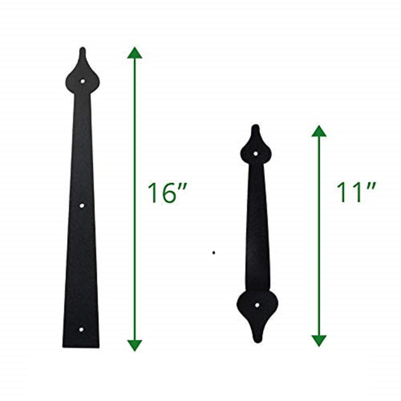 Decorative Garage Door Accents Hinges Handles Hardware Kit,  2 Handles And 4  Hinges