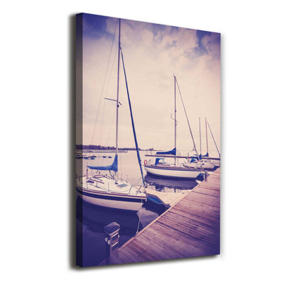 yachts 1 Piece Wrapped Canvas Wall Art