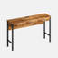 Ensemble de table de salle à manger longue à 3 tiroirs avec prises électriques Arcole, ensemble de table de bar avec tabourets circulaires-1653247466-1653247465
