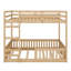 Wood Bunk Bed With Ladder And Guardrails-1084018574