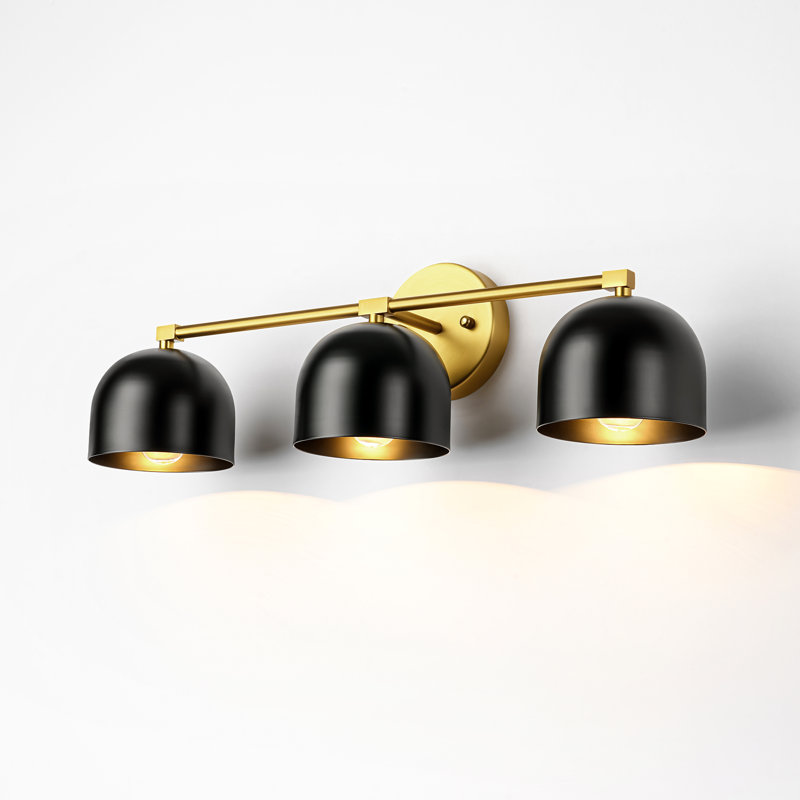  Flareson 3 - Light Dimmable Black Bathroom Vanity Lights