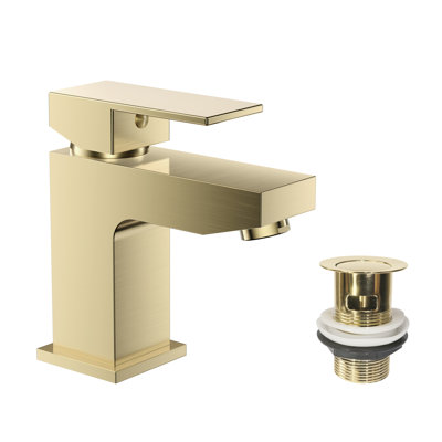  Munro Mono Basin Mixer Tap with Waste - Matt Black
