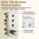 3 Functions 12 Inch Ceiling Mounted Thermostatic Shower System with 6 Body Jets