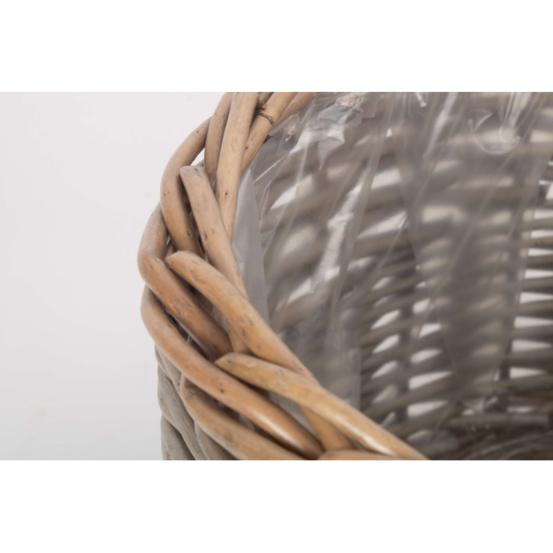 Lily Manor Wicker Planter Basket, 20cm H x 30cm W x 30cm D