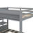 Full Size Bunk Bed With Transformable Structure, Storage Steps, Nightstand, And Triple Drawers