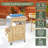 Outdoor Grill Cart With Stainless Steel Top,with Drop Leaf,rolling Kitchen Cart With Lockable Wheels-1187194055