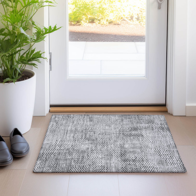 Premium Machine Washable Prisco Silver Rug