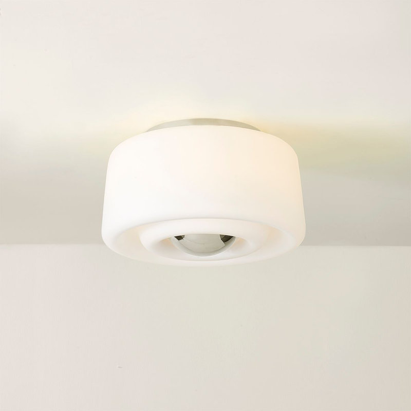 Plafonnier encastré 2 lumières Ciela, Nickel poli