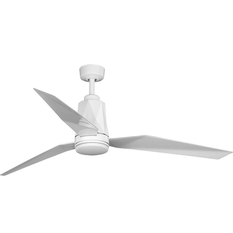Bixby 60'' Ceiling Fan with Light Kit, White