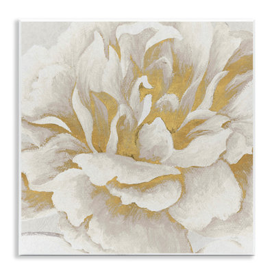 Art mural doré et blanc par Elizabeth Medley