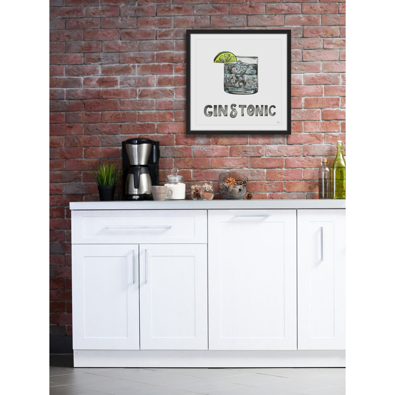 " Gin & Tonic " Print, 24" H x 24" W x 1.5" D