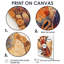 Silent Watcher Girafe Portrait In African Landscape IV - Animals Wall Decor-965539271-965539265-965539295