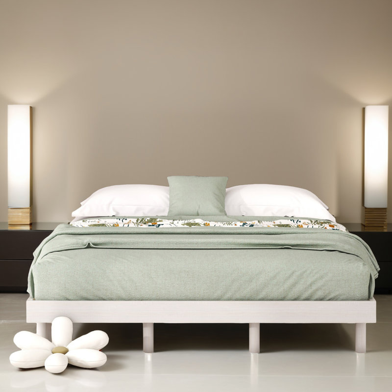 Base de lit plateforme flottante, Blanchies, Grand lit