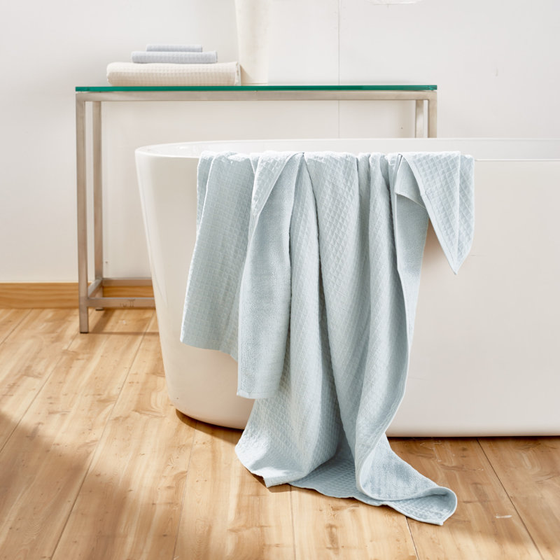 Waffle Twist 100% Cotton Bath Towel, Other, 6 Piece Bath Towel Set