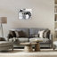 Cheval et cercles abstraits, art mural sur toile par Ethan Harper-633534287