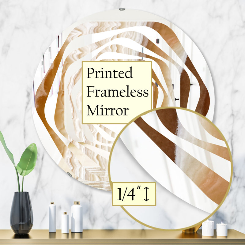 Miroir mural Whirl, H 23,6 po x l 23,6 po