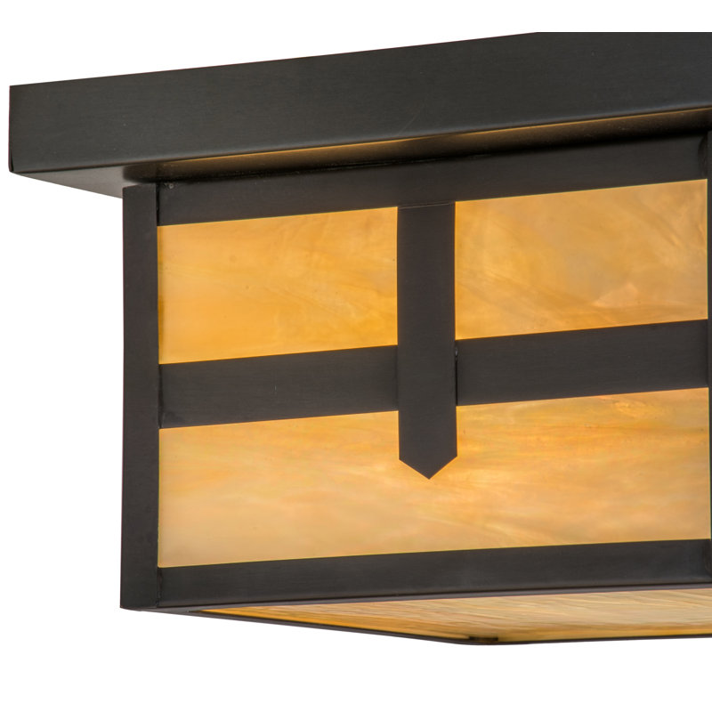 Hyde Park Cross Mission 1 - Light Flush Mount