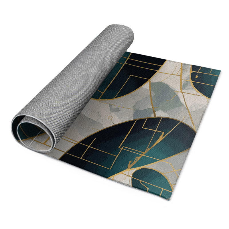 Tapis intérieur et extérieur à tissage Ether, Rectangle 1 pi 6 po x 2 pi 6 po