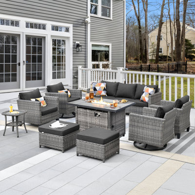 7 - Person Outdoor Seating Group with Cushions
