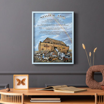 Noah's Ark Genesis Framed Print - Solid Wood