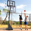 Panier de basketball portatif en fer à hauteur ajustable l 44 po