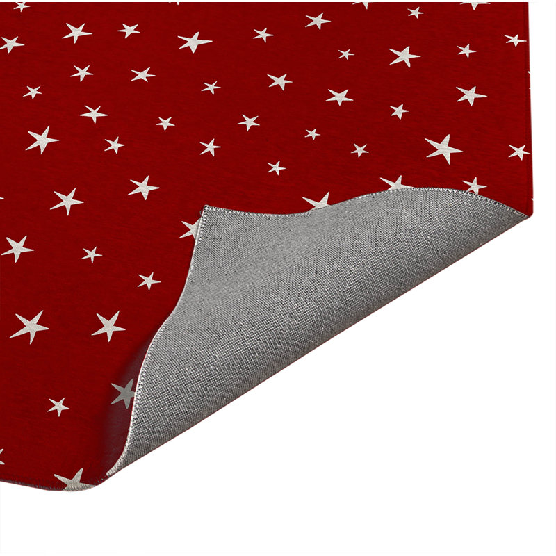 Paillasson Starry Night, Rouge canneberge, L 60 po x L 84 po