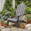Chaise Adirondack pliable en bois d'acacia avec siège à lattes, accoudoirs droits et dossier incliné pour terrasse-2002453237